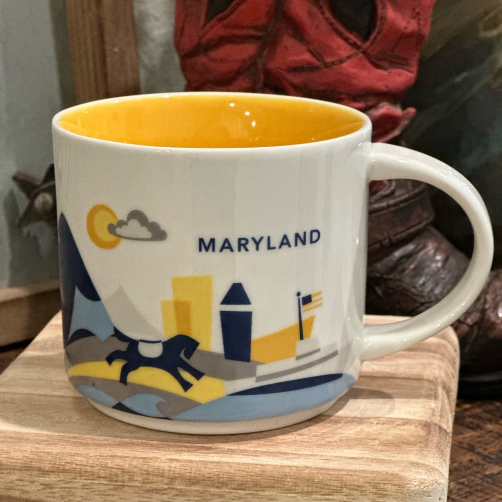2017 Starbucks Maryland You Are Here Series Collection 14oz Coffee Mug NWOB